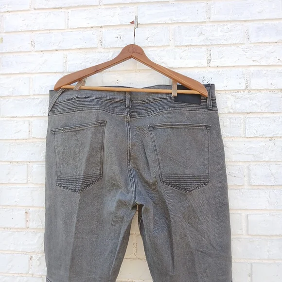 Hudson Blinder Biker Jeans Moto Gray Size 38